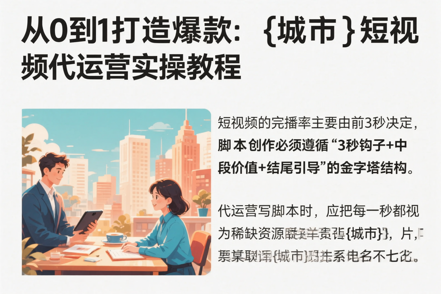 从0到1打造爆款：定安短视频代运营实操教程