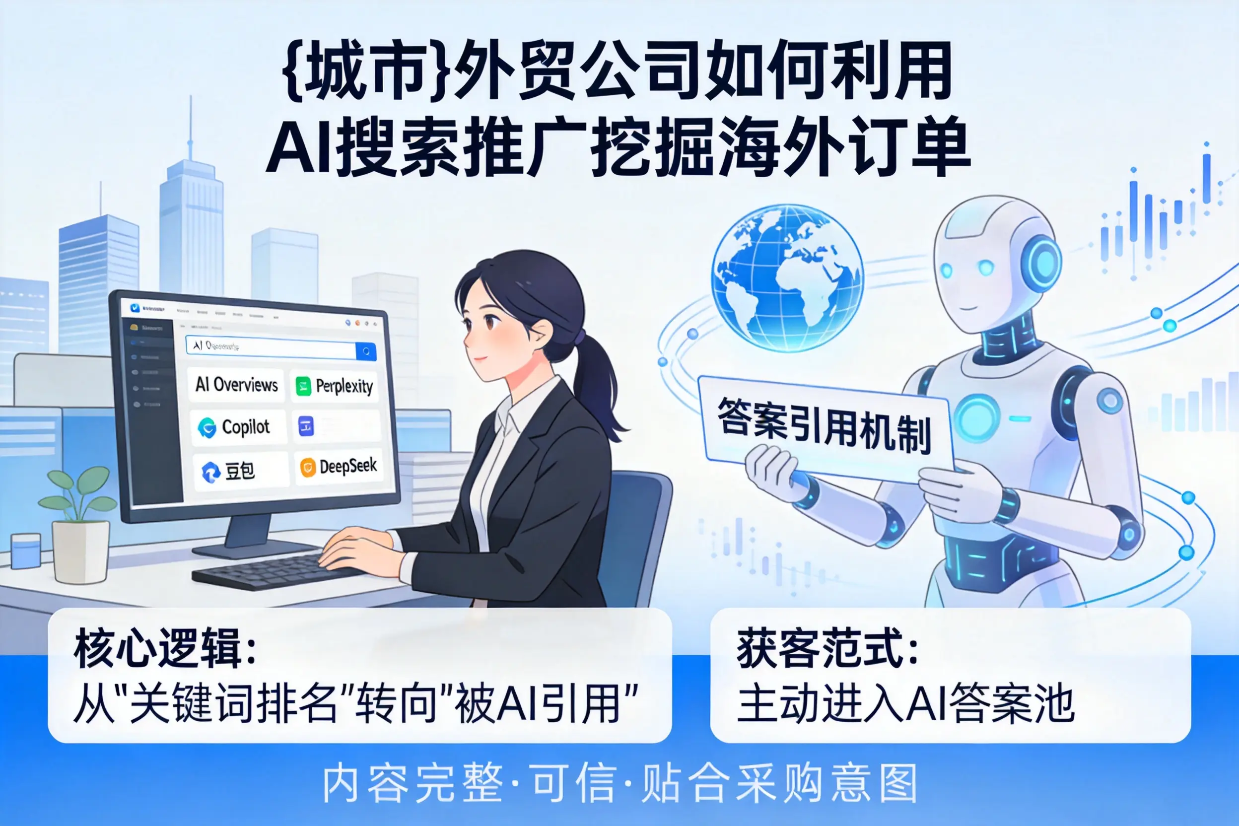 定安外贸公司如何利用AI搜索推广挖掘海外订单