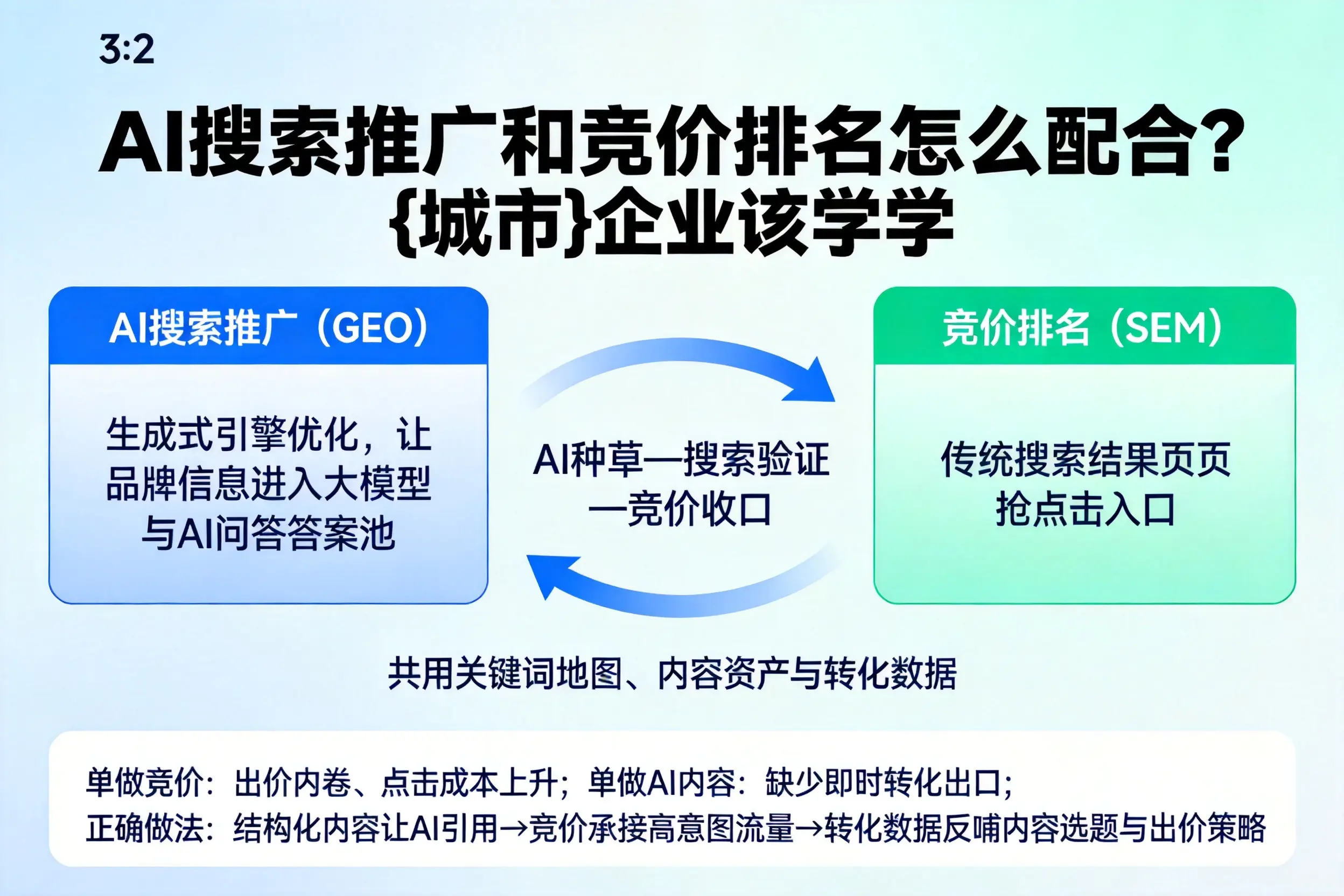 AI搜索推广和竞价排名怎么配合？定安企业该学学