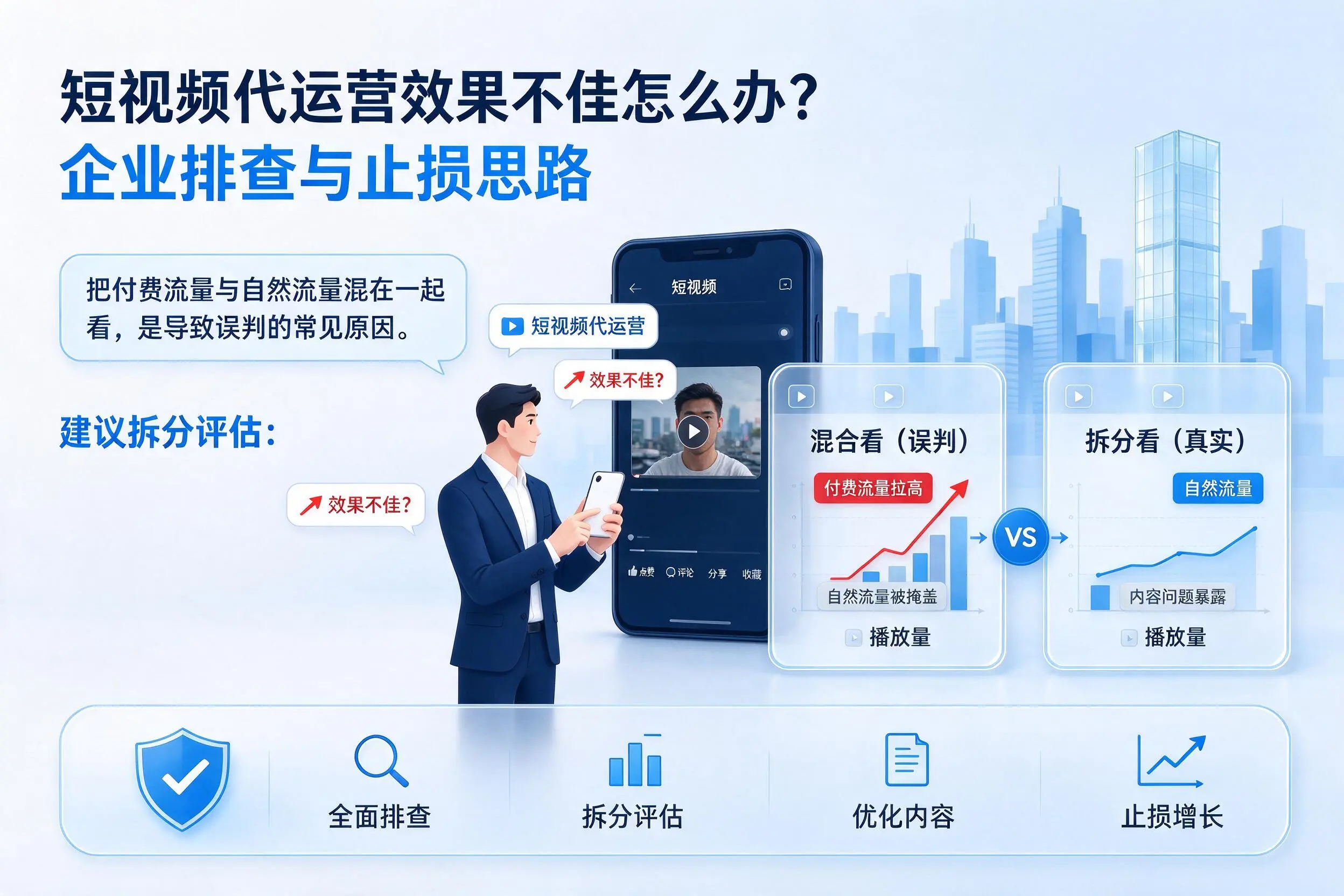 短视频代运营效果不佳怎么办？定安企业排查与止损思路