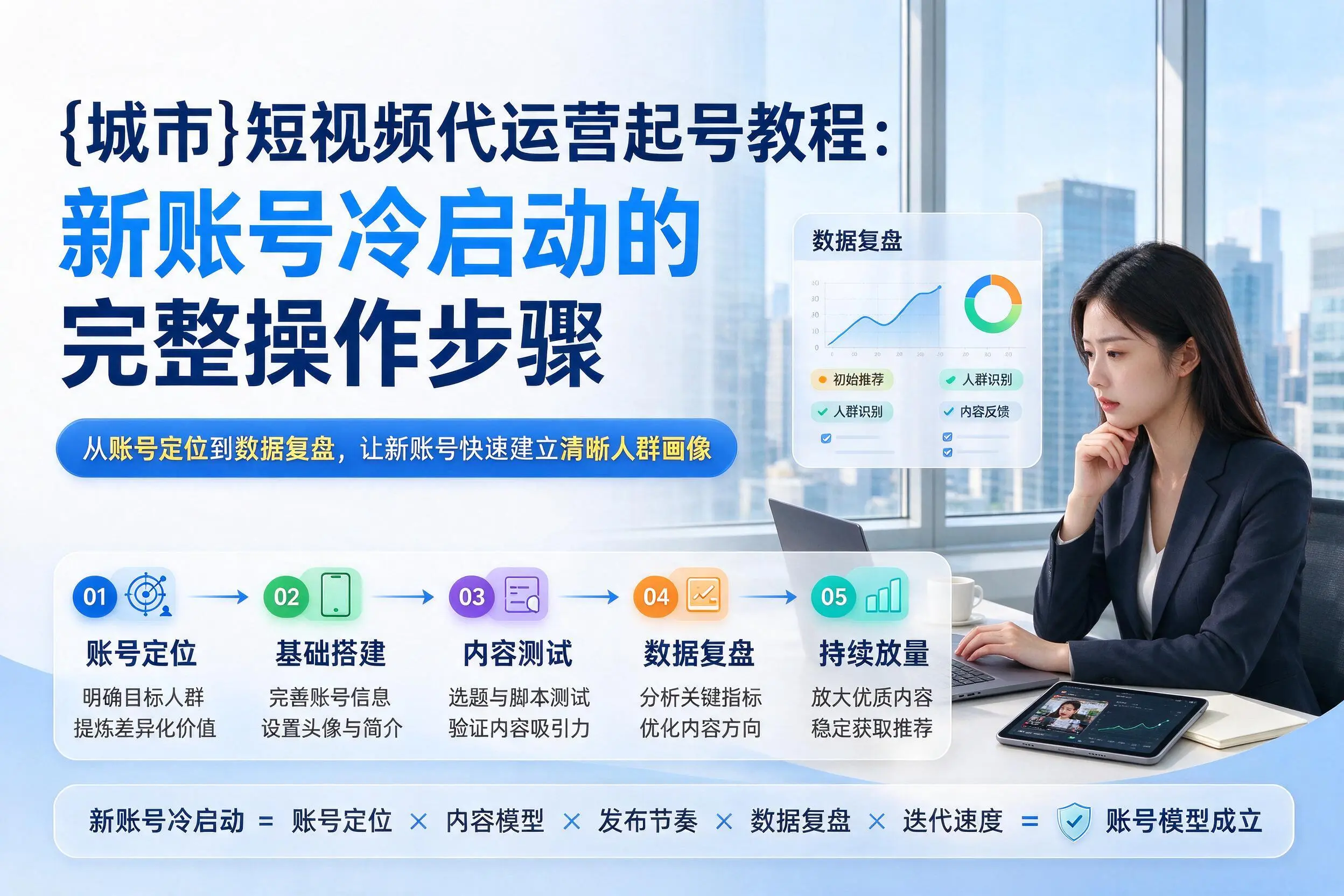 定安短视频代运营起号教程：新账号冷启动的完整操作步骤