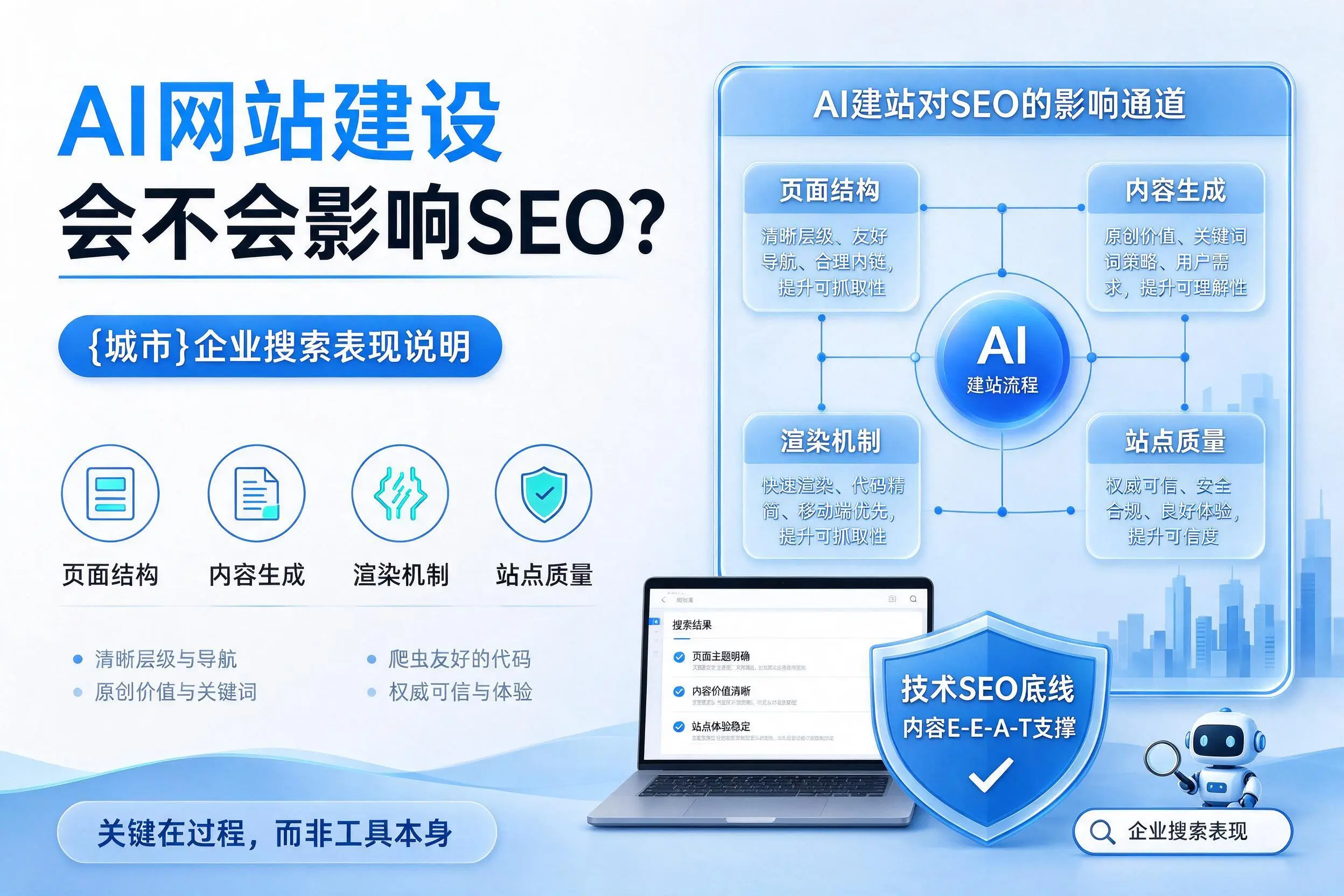 AI网站建设会不会影响SEO？定安企业搜索表现说明