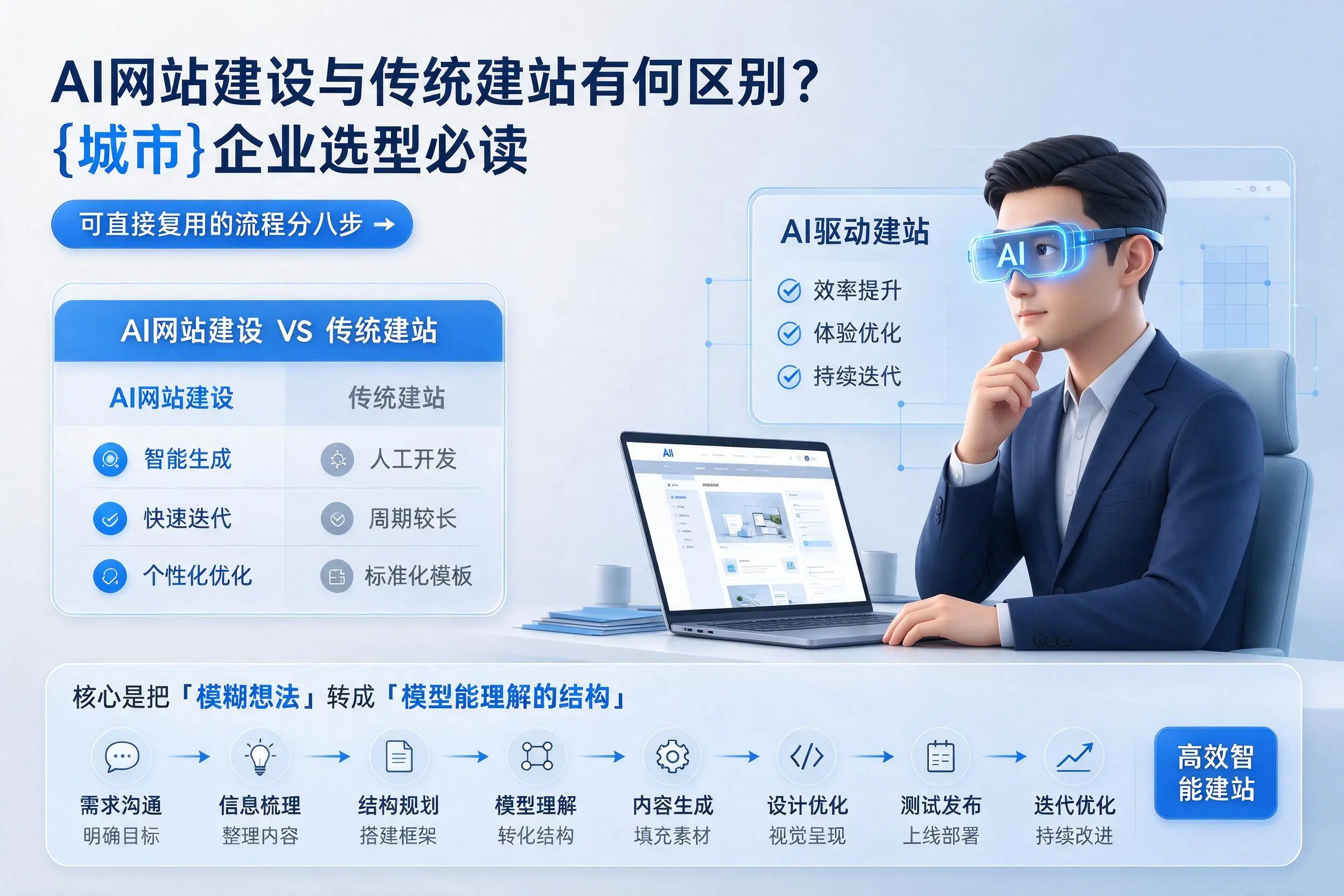 AI网站建设与传统建站有何区别？定安企业选型必读